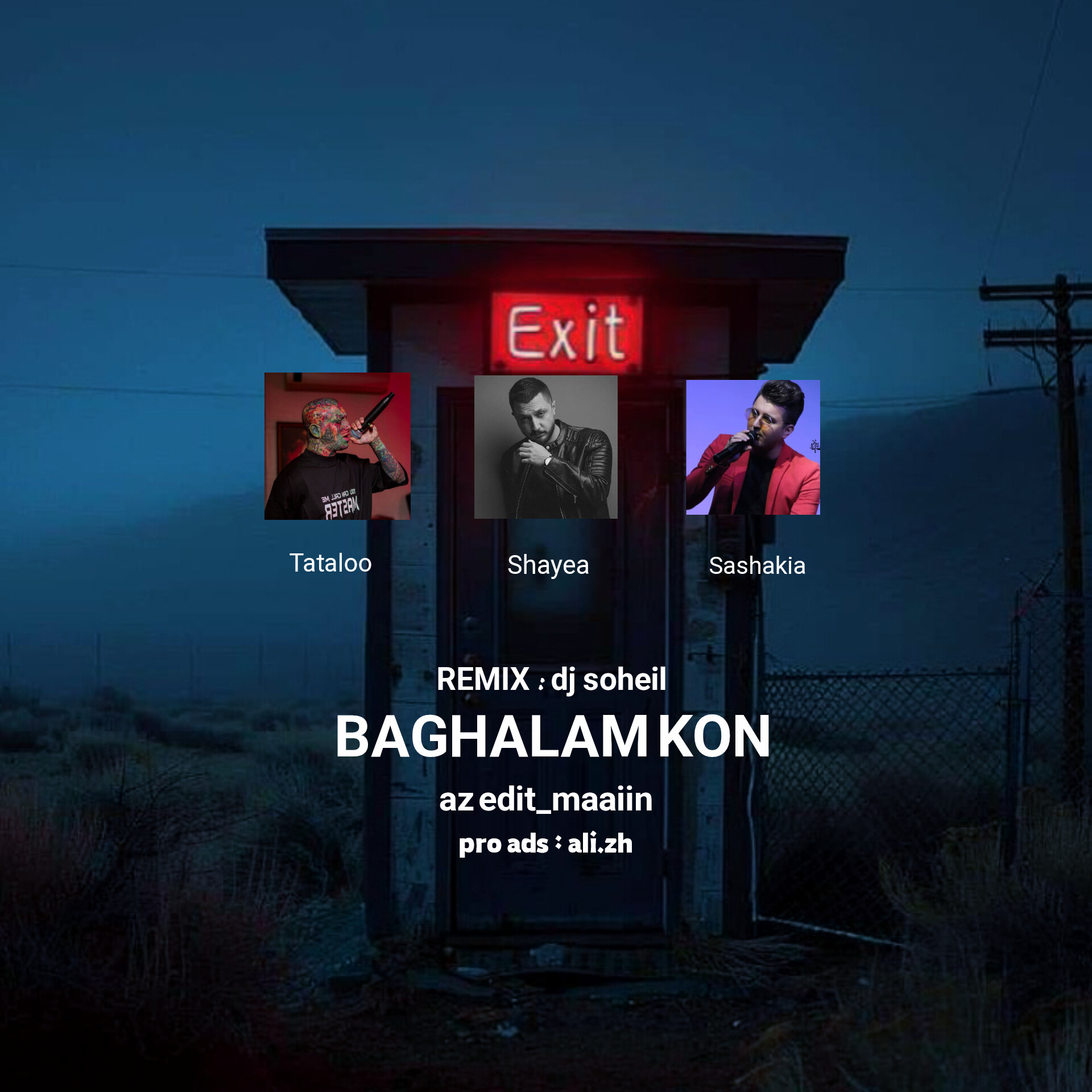 دانلود آهنگ  ریمیکس بغلم کن با صدای ساشا کیا و امیر تتلو و شایع